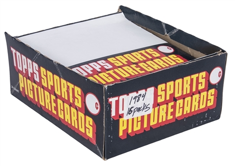 1984 Topps Baseball Partial Rack-Pack Box (16 Rack-Packs) - Possible Don Mattingly Rookie!